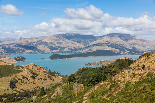 New Zealand, Governors Bay, Scenic view of Thomson Scenic Reserve