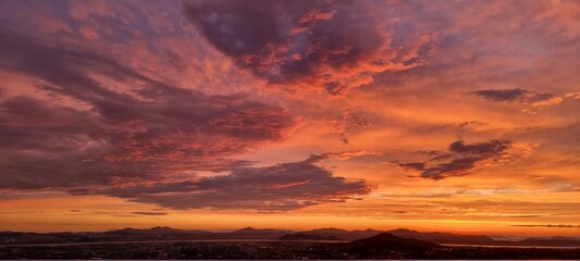 Fototapeta sunset in the sky obraz