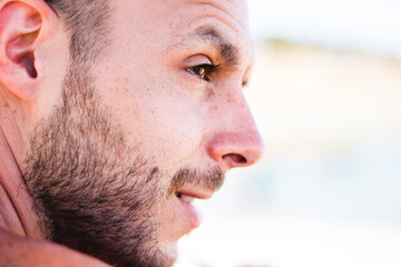 Fototapeta premium close up of a man