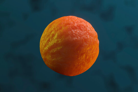 Three dimensional render of single stem cell