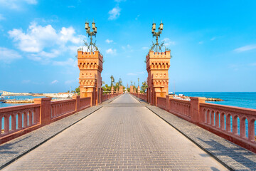 Egypt, Alexandria, Montaza bridge