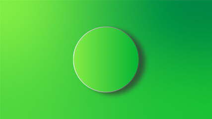 Green gradient background with a podium at the center 