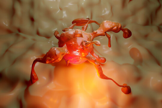 Three dimensional render of&Ocirc;&oslash;&Omega;metastasis of&Ocirc;&oslash;&Omega;cancerous tumor