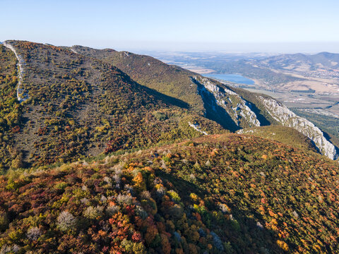 Autumn Landscape of Balkan Mountains near town of Vratsa, Bulgaria