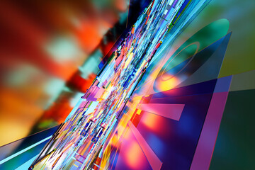 3D rendered illustration inside CPU circuit board