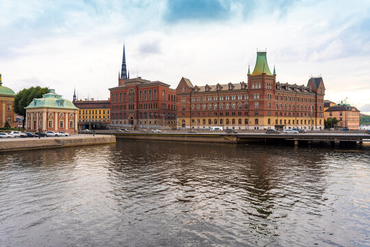 Sweden, Sodermanland, Stockholm, Bridge in front of Riddarholmen islet