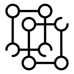 Lab research molecule icon outline vector. Medical test. Laboratory study
