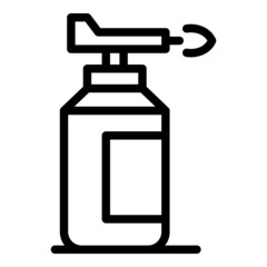 Lab fire balloon icon outline vector. Medical experiment. Computer test