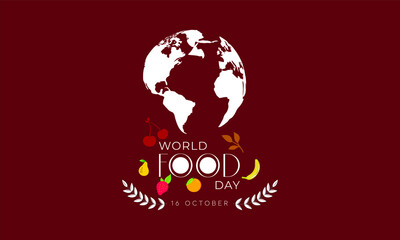 WORLD FOOD DAY WITH DIFFERENT FRUITS 