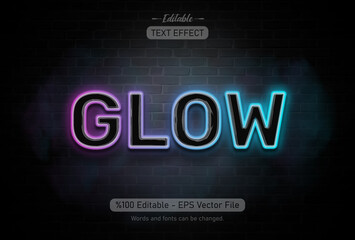 GLOW editable text
