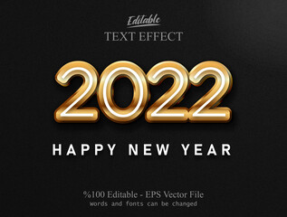 2022 HAPPY NEW YEAR editable text