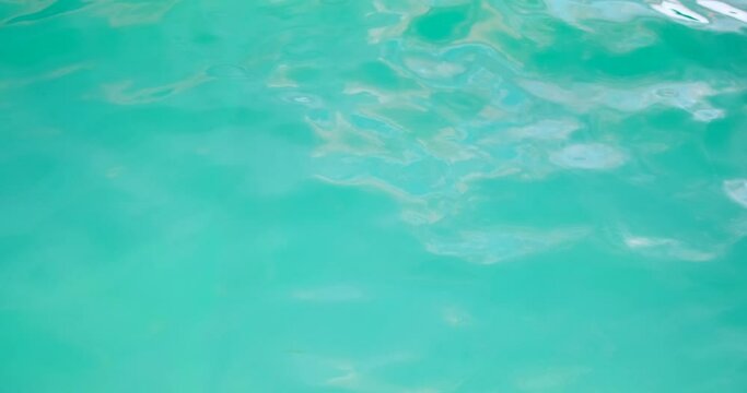 Full frame shot of rippled clear water in swimming pool
