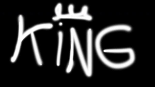 Animation of doodle graffiti with white spray paint on a black background. Simple street art. Glass of wine, yes, planet, chain, night metropolis, hello, house, bandit, king, star, notes. 