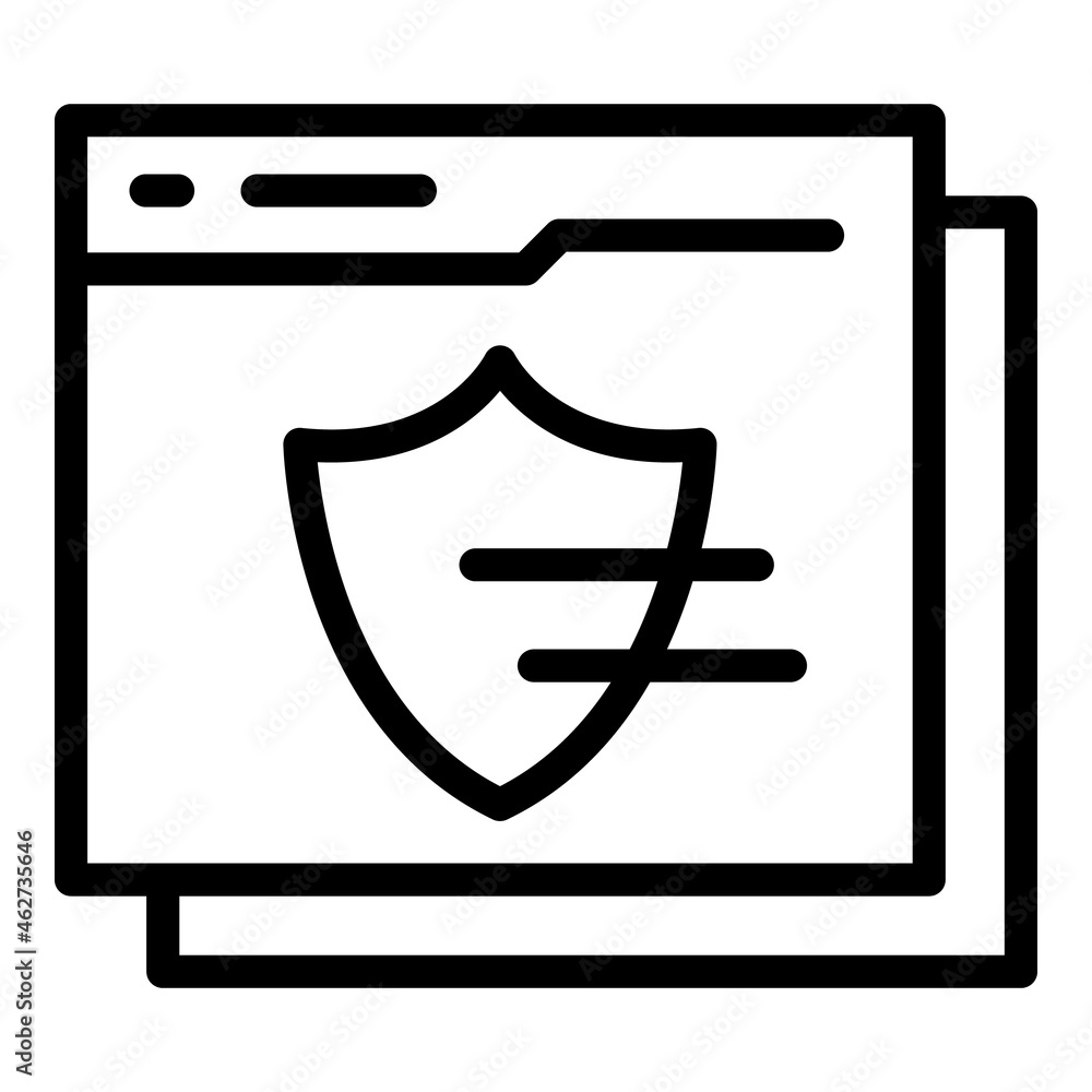 Poster web authentication icon outline vector. two factor verification. multi code
