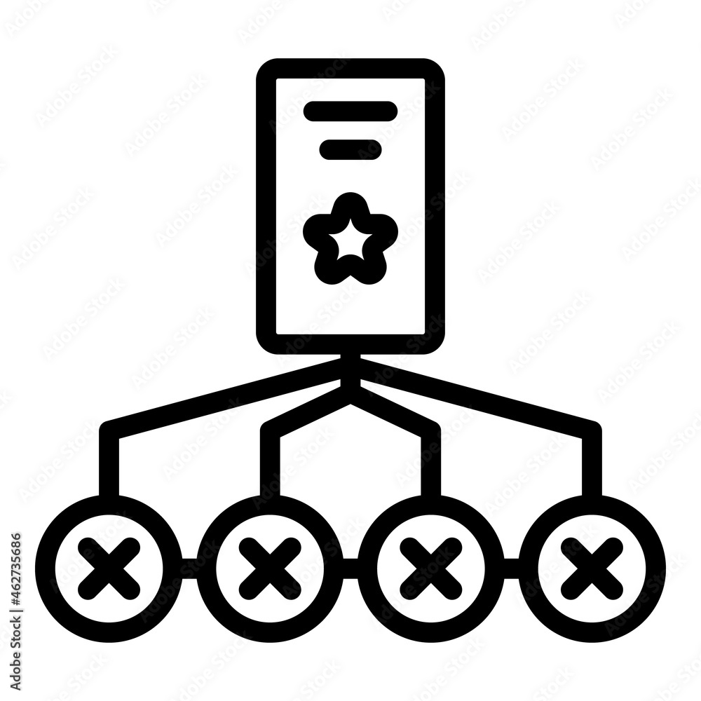 Poster two factor authentication icon outline vector. verification password. multi code