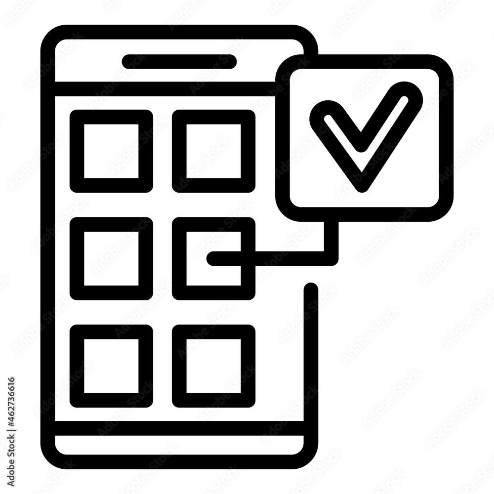 Poster code step phone icon outline vector. login verify. secure certificate