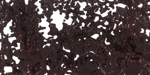 water drops chocolate drops splash of chocolate coffee cocoa 3d illustration