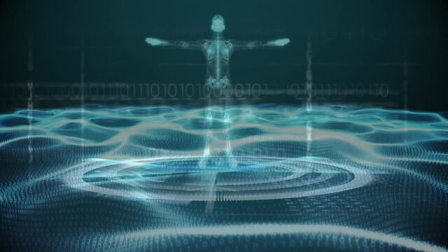 Animation of digital human over binary coding