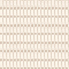 Minimal ecru jute plain vertical stripe texture pattern. Two tone washed out beach decor background. Modern rustic brown sand color design. Seamless striped distress shabby chic pattern. 