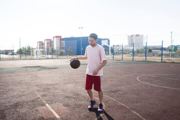 american college basketball, playing and working out outdoors during postseason break