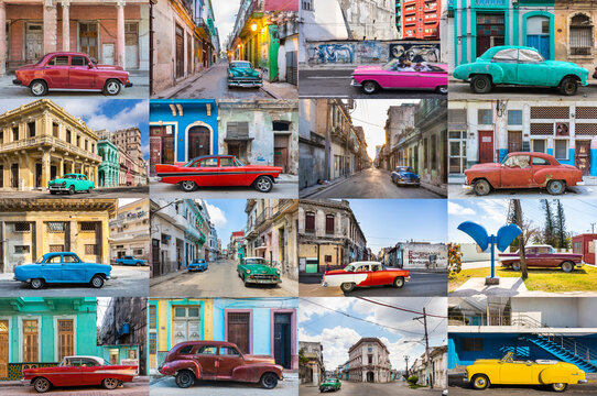 Vintage cars, Havana, Cuba
