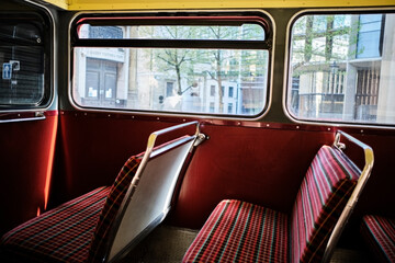 UK, London, interior of a bus