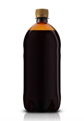 plastic bottle with a drink