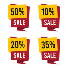 bundle sign sale 50 10 20 35 percent, very suitable for sales flyers, also very suitable for sales-related promotions