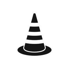 Traffic cone icon design isolated on white background