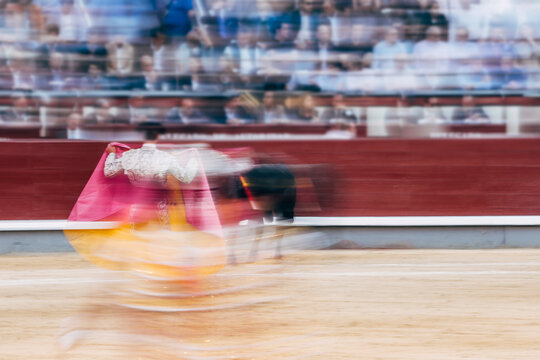Bullfighting, torero and bull