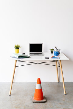 Office Desk And Cone