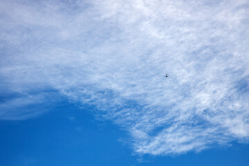 Fototapeta na wymiar Blue sky, white clouds and fine weather
