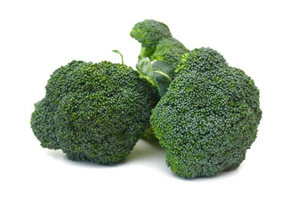 Fresh broccoli isolated on white background