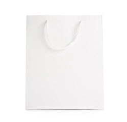 Blank shopping bag on white background