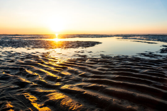 Germany, North Sea, Cuxhaven, mudflat, beach