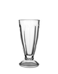 Beautiful empty glass isolated on white background
