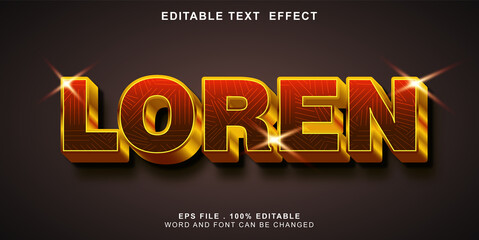 text-effect-editable-loren