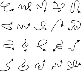 Hand drawn vector arrow
