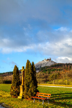 View to Hohenzollern Castle, Bisingen, Germany