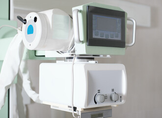  x-ray machine in a clinic radiology department. modern diagnostics in a hospital