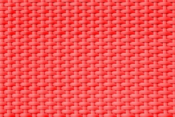 Red rattan wooden table top pattern and background seamless