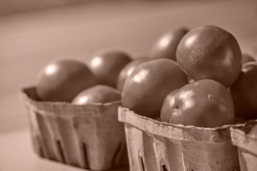Fresh, ripe tomatoes at a farmer's market, Lancaster County, Pennsylvania, USA