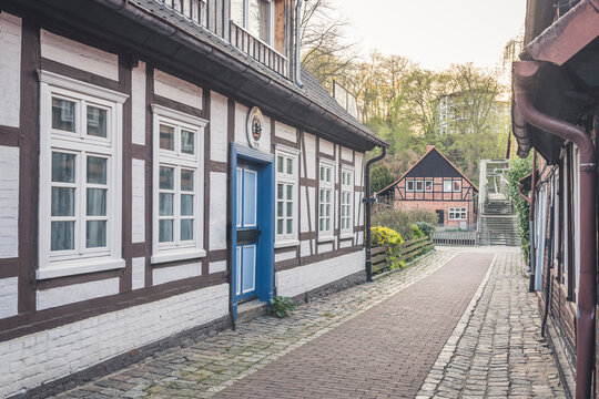 Half-timbered houses, Hitzacker, Lower Saxony, Germany