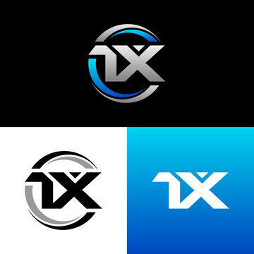 TX Letter Initial Logo Design Template Vector Illustration