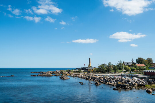 Denmark, Bornholm, rocky bay in Allinge-Sandvig Sogn