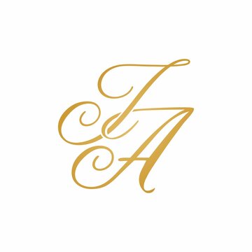 JA initial monogram logo