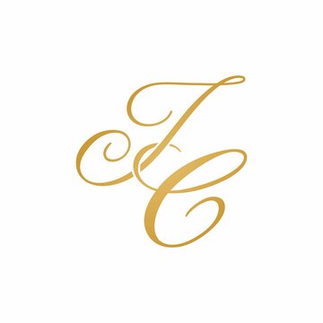 JC initial monogram logo