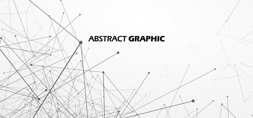 An abstract figure with points and lines connected into a network