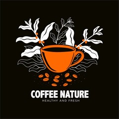coffee illustration for various media