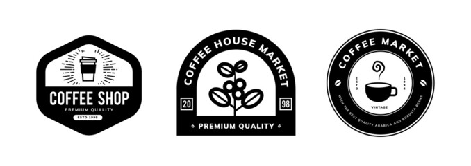 coffee logo template design 